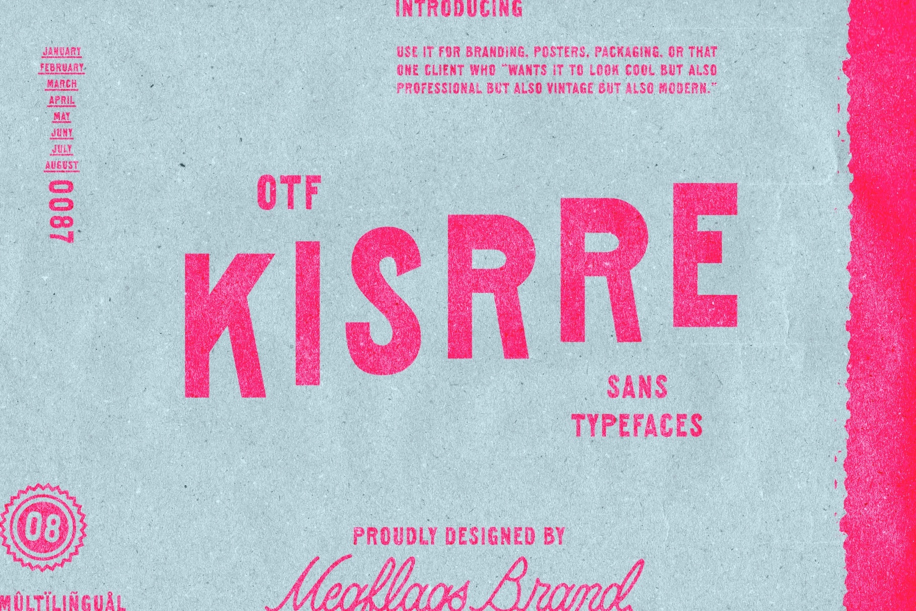 Kisrre Typeface