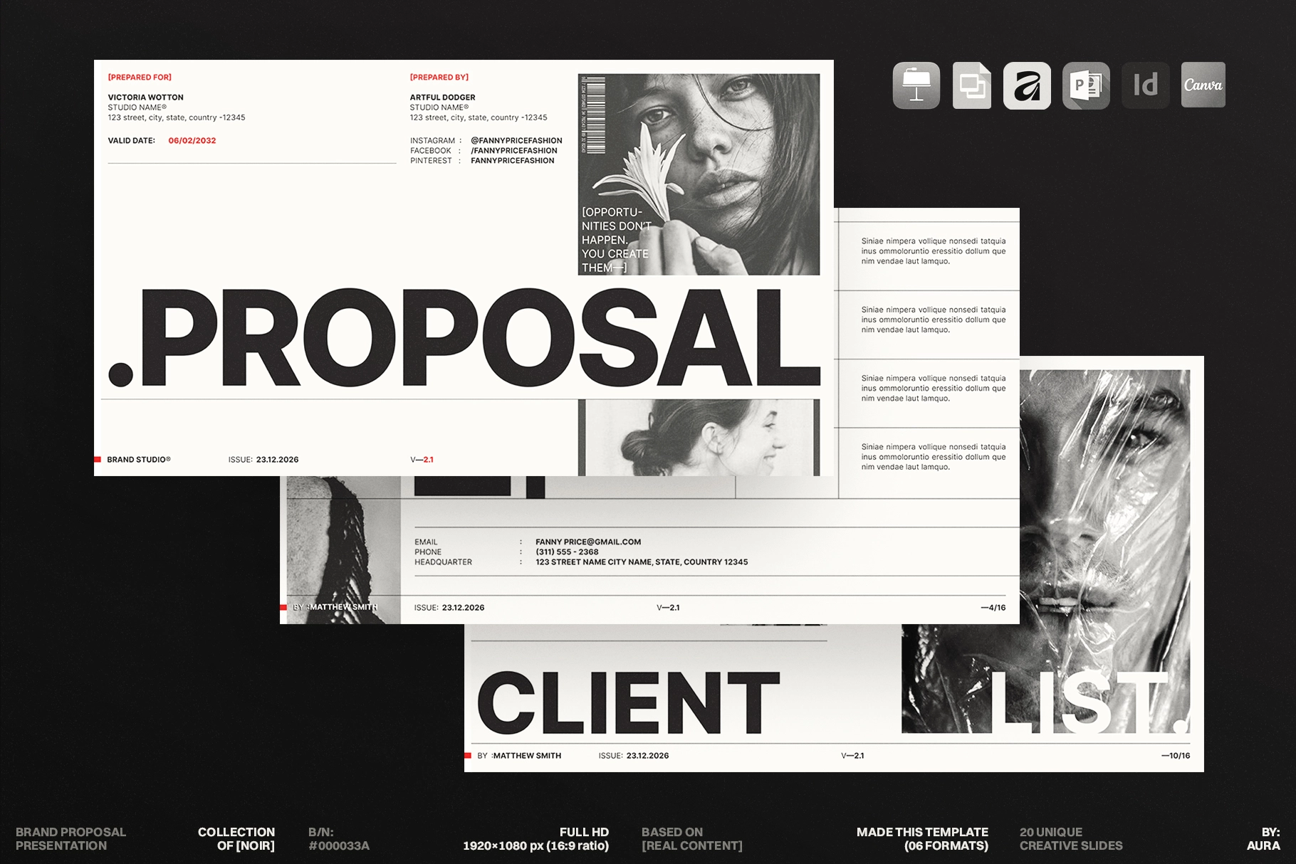 Proposal Presentation Template