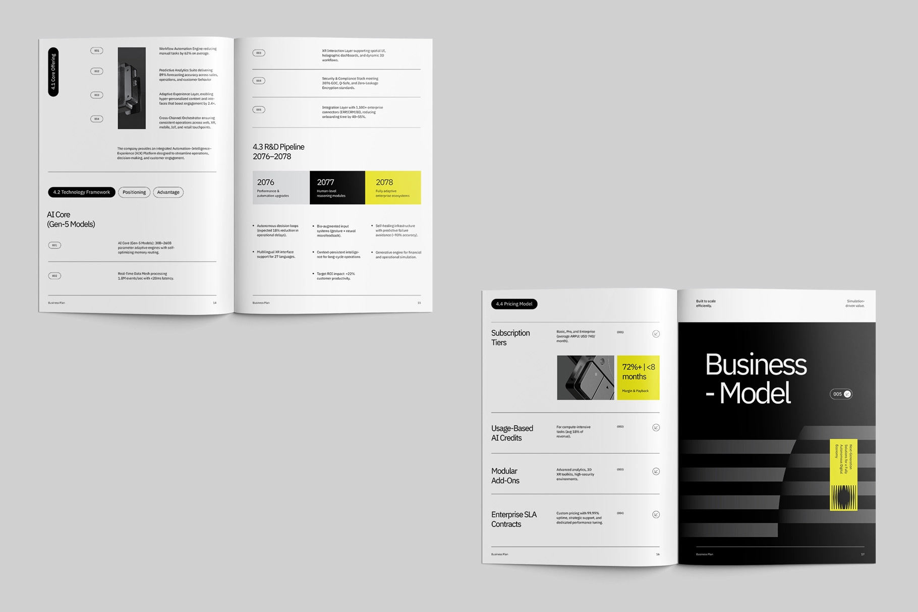 CANVA Minimalist Business Plan Template