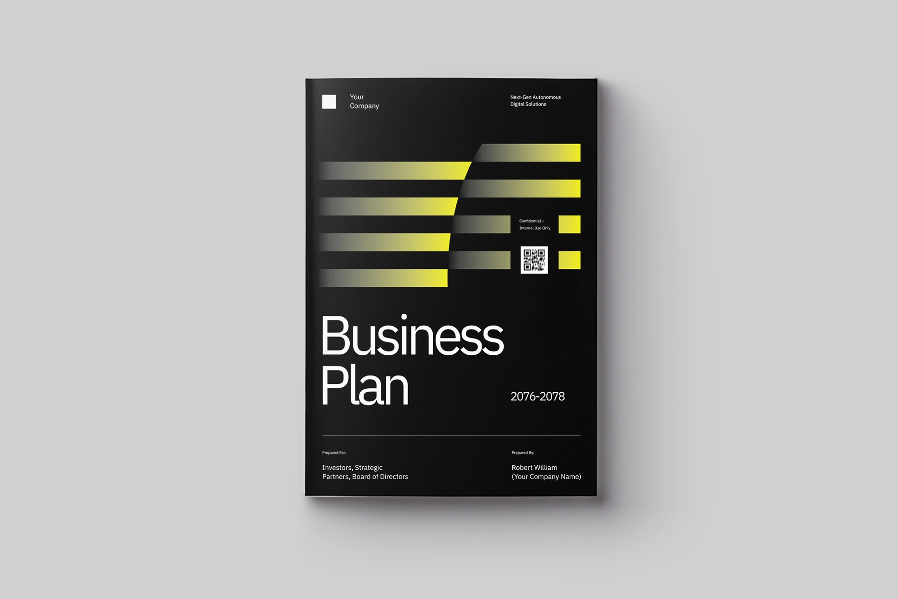 Dark Minimalist Business Plan for Affinity