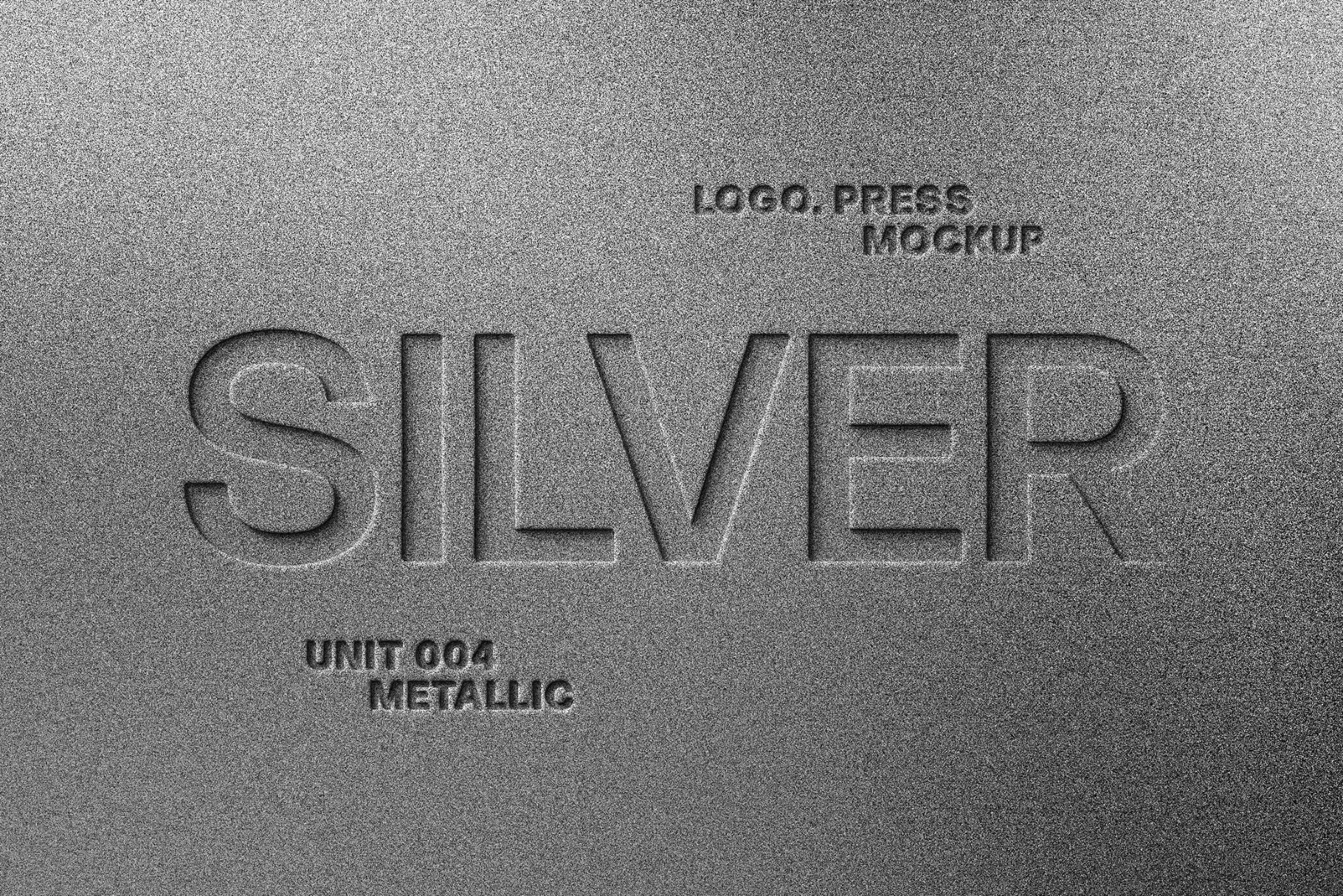 Metal Press Logo Mockup