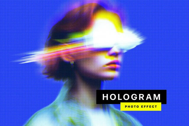 Hologram Blur Effect