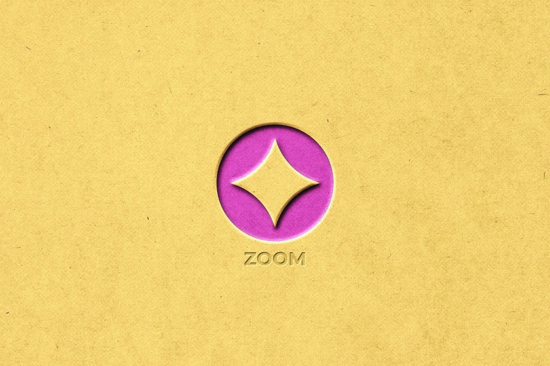 Cut Out Paper Logo Mockup