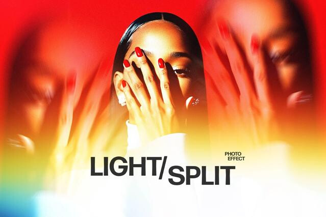 Light Split Photo Effect