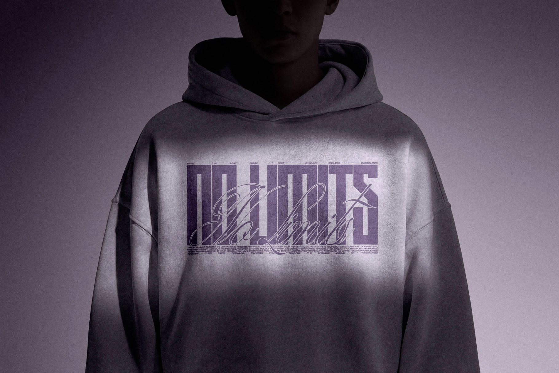 Oversized Hoodie Print Mockup