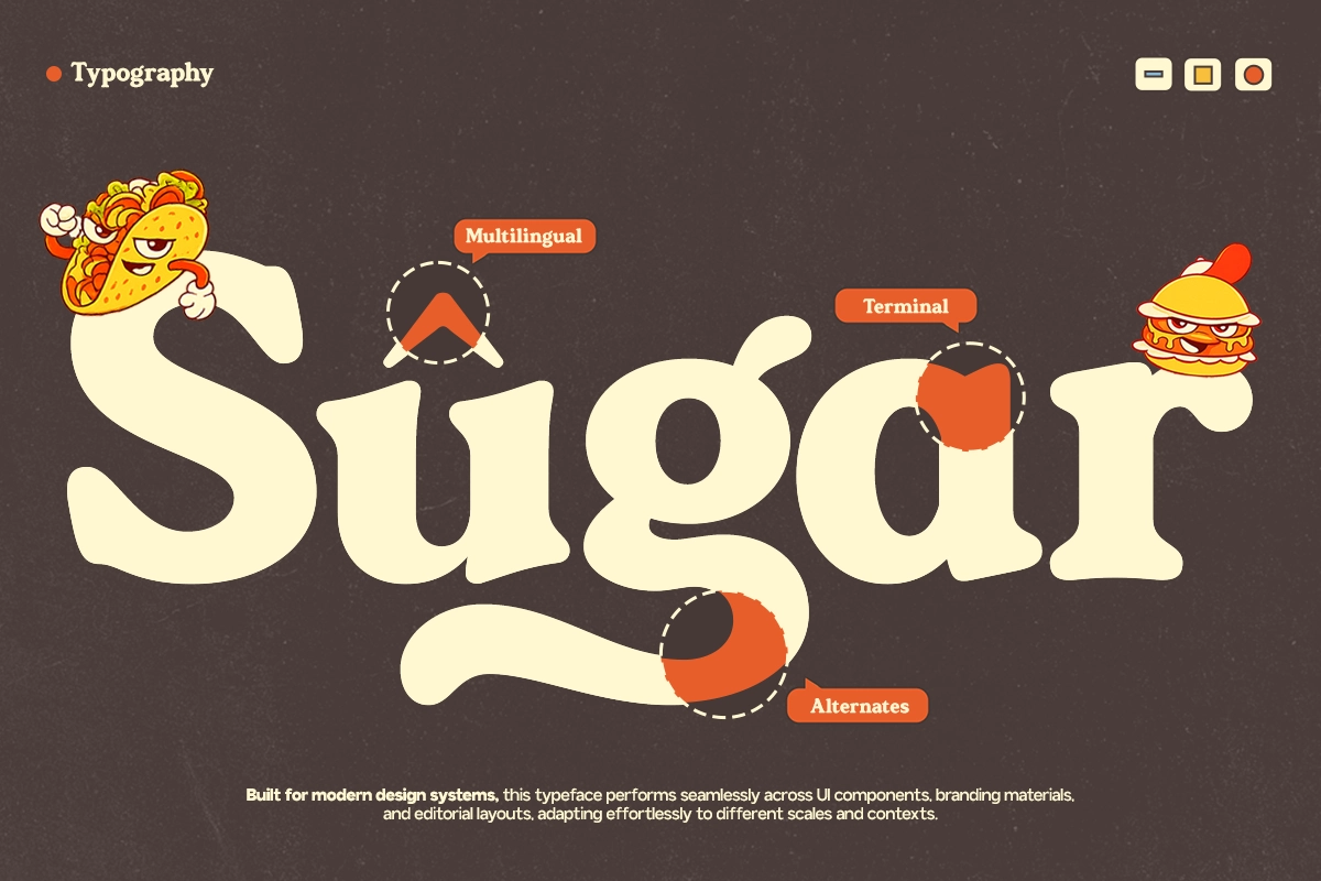 GC Sunday Railway - Groovy 70s Serif Font