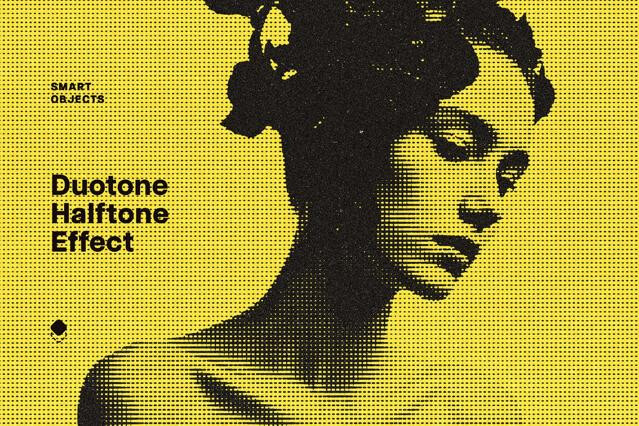 Duotone Halftone Effect