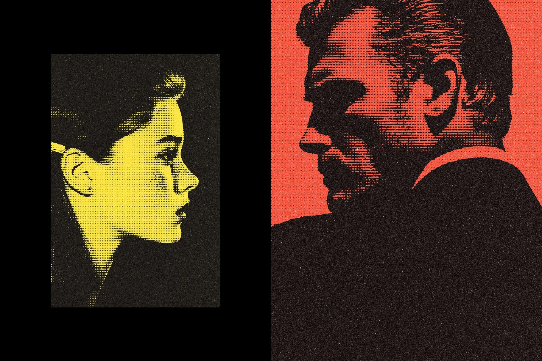 Duotone Halftone Effect