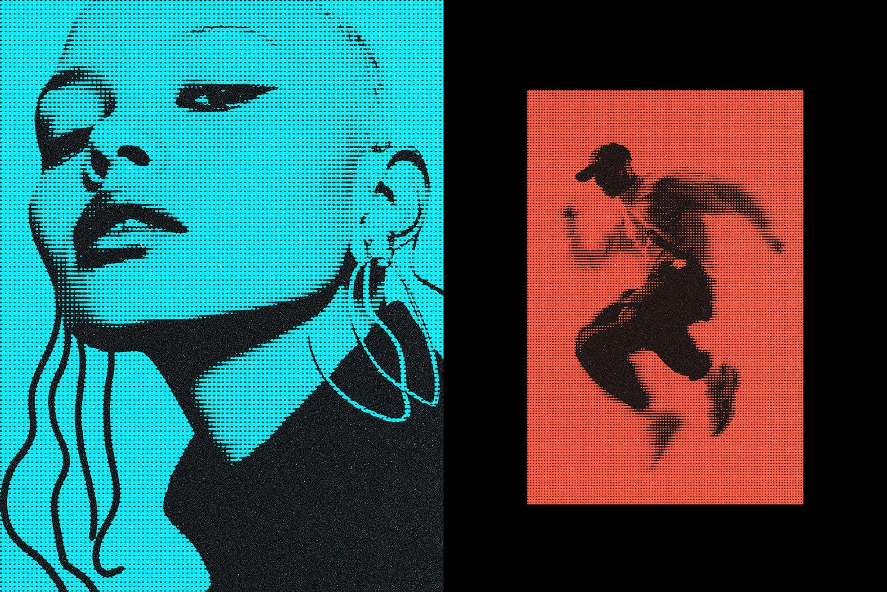 Duotone Halftone Effect