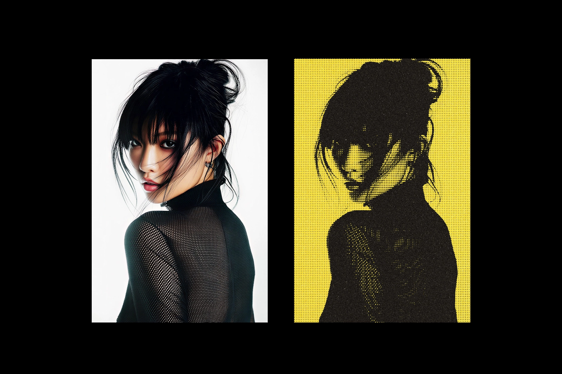 Duotone Halftone Effect