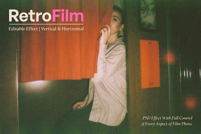 Authentic Retro Film Photo Effect