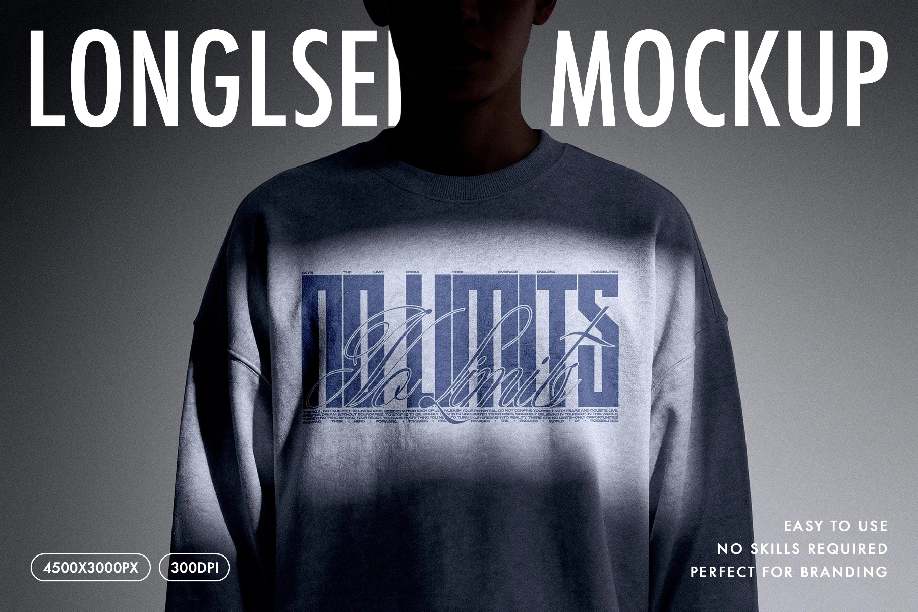 Front Print Longsleeve Mockup