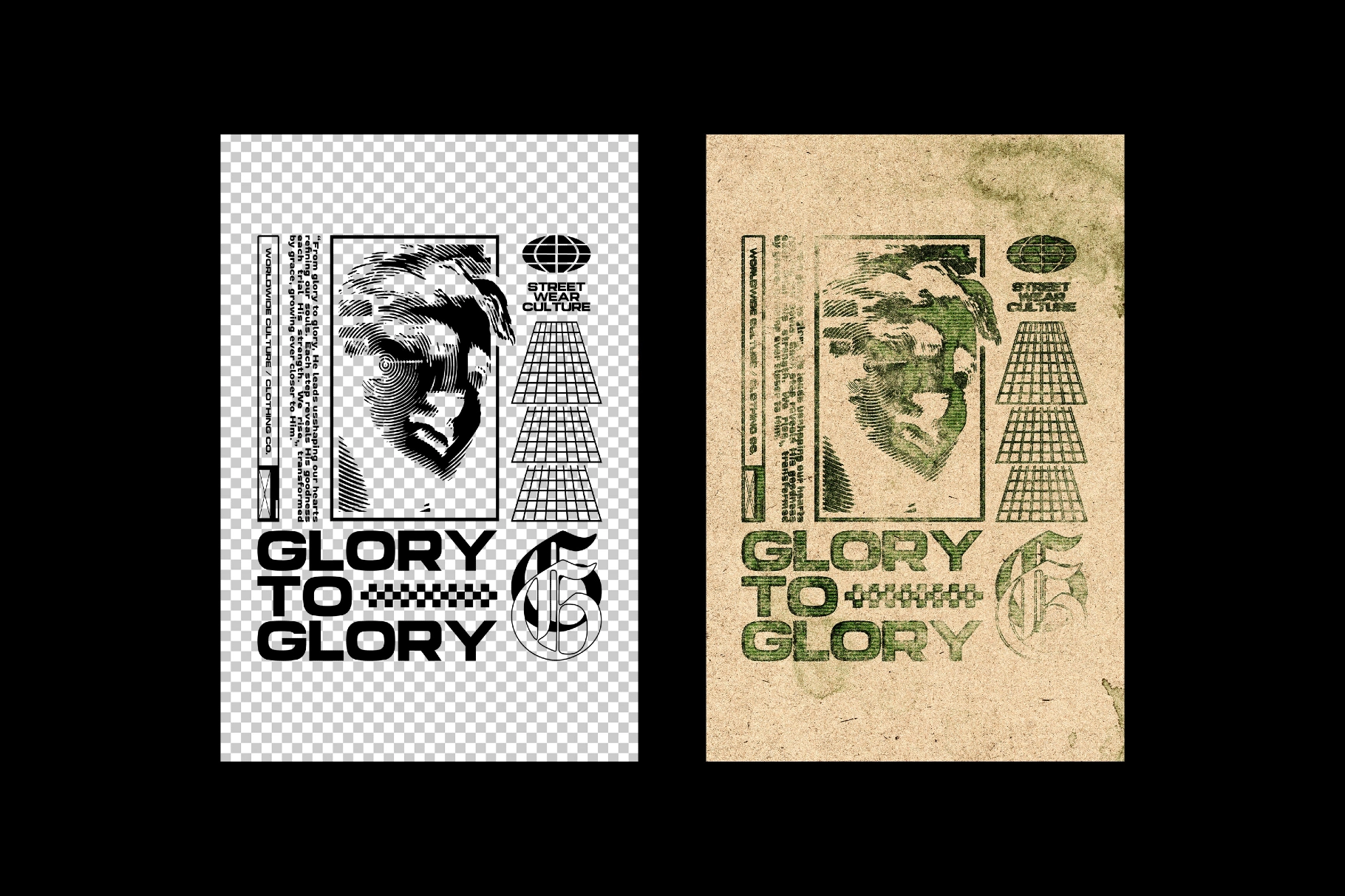 Grunge Print Text Effect