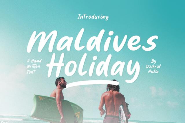 Maldives Holiday - Summer Handwritten Typeface