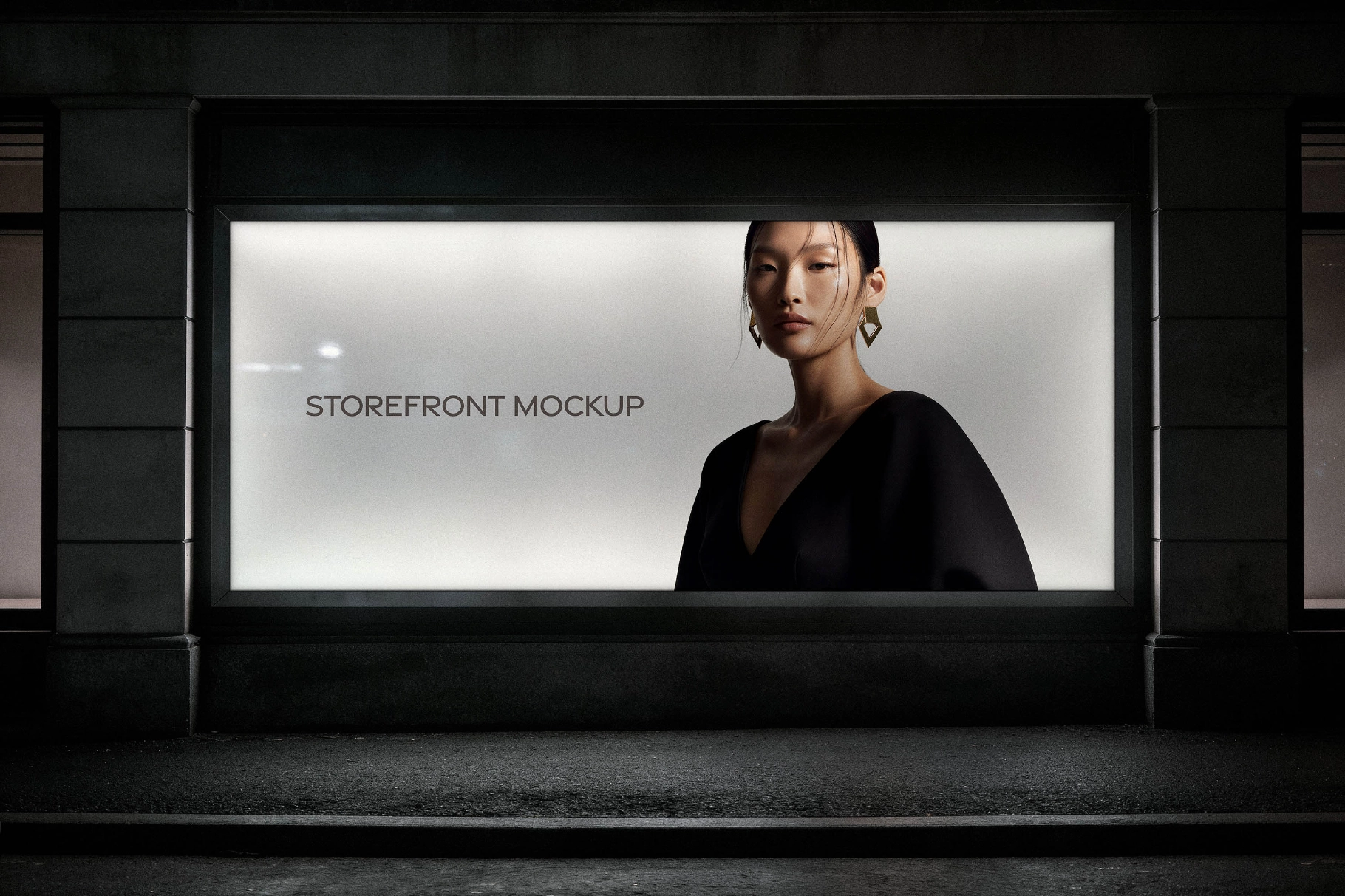 Backlit Storefront Mockup