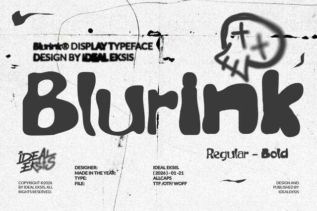 Blurink - Quirky Modern Font