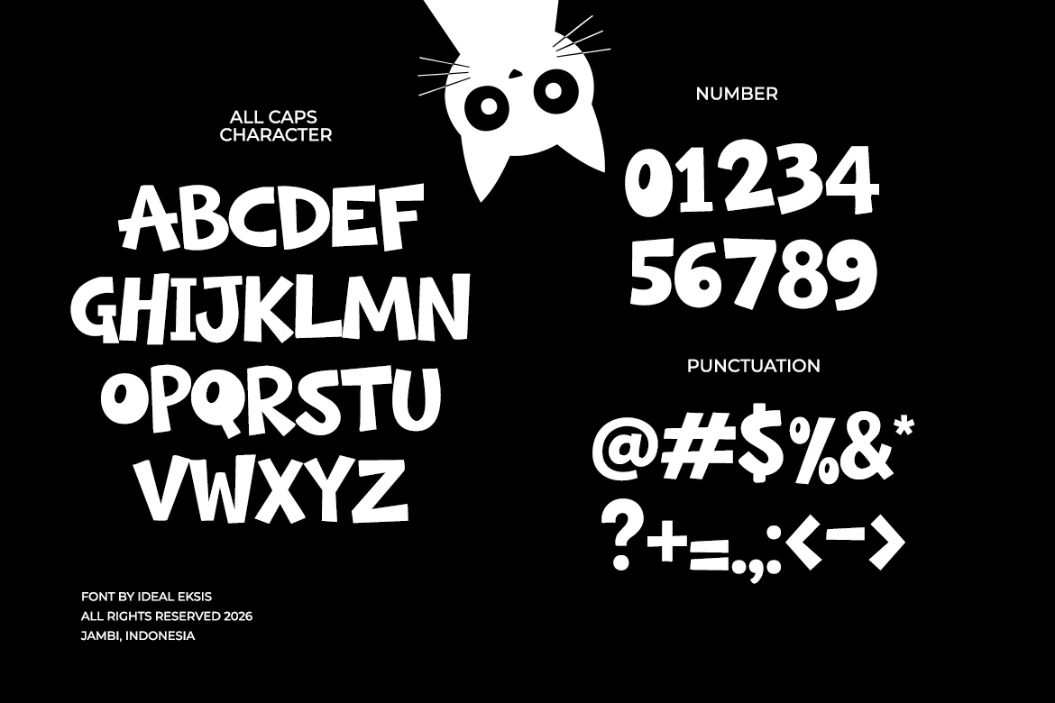 Bore Chunk - Chunky Cartoon Display Font