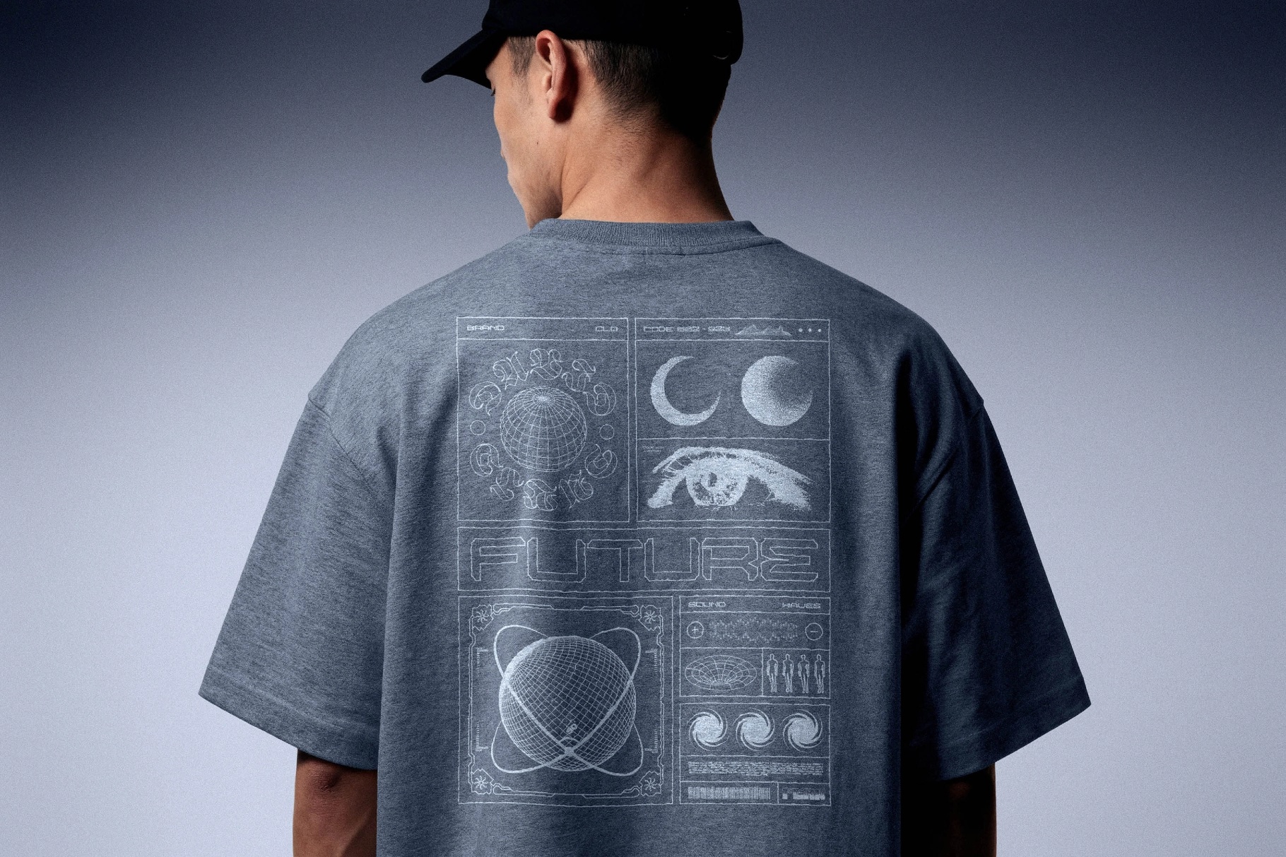 Oversize T-Shirt Mockup | Back Print