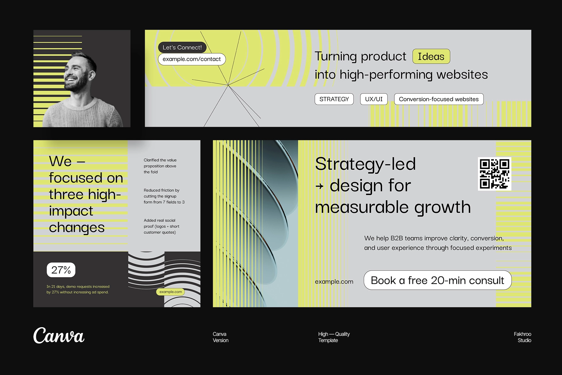 CANVA Digital Creative Agency LinkedIn Template