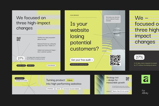 AFFINITY Digital Creative Agency LinkedIn Template