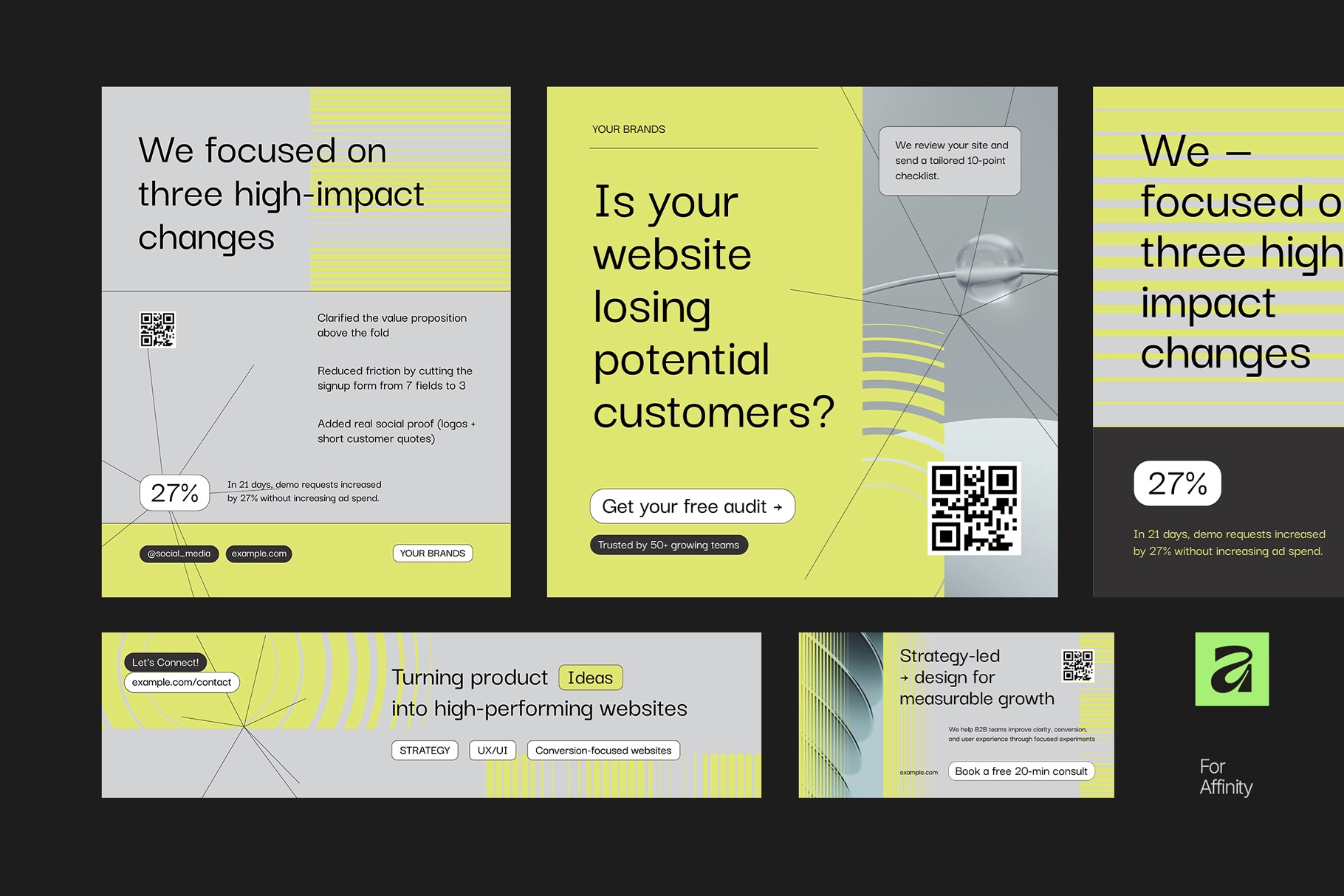 AFFINITY Digital Creative Agency LinkedIn Template