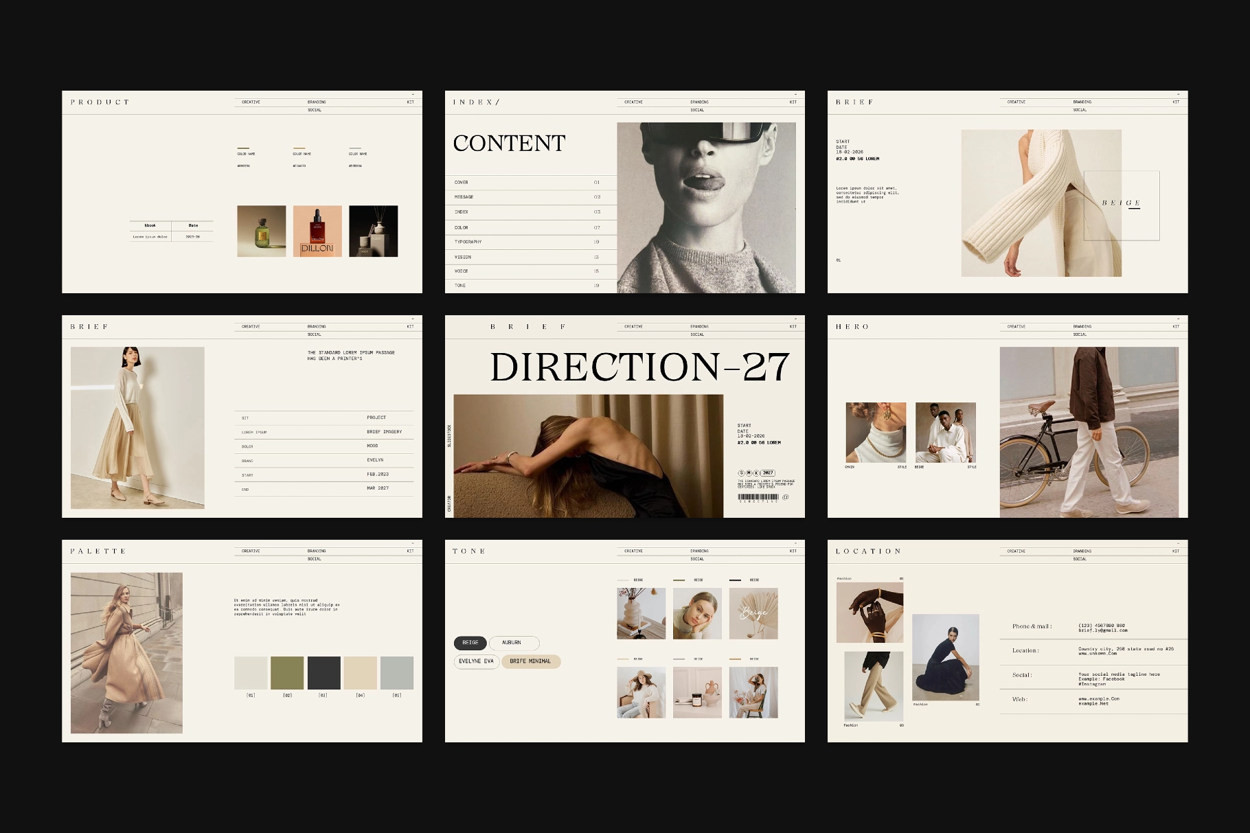 Creative Direction Kit Presentation Template