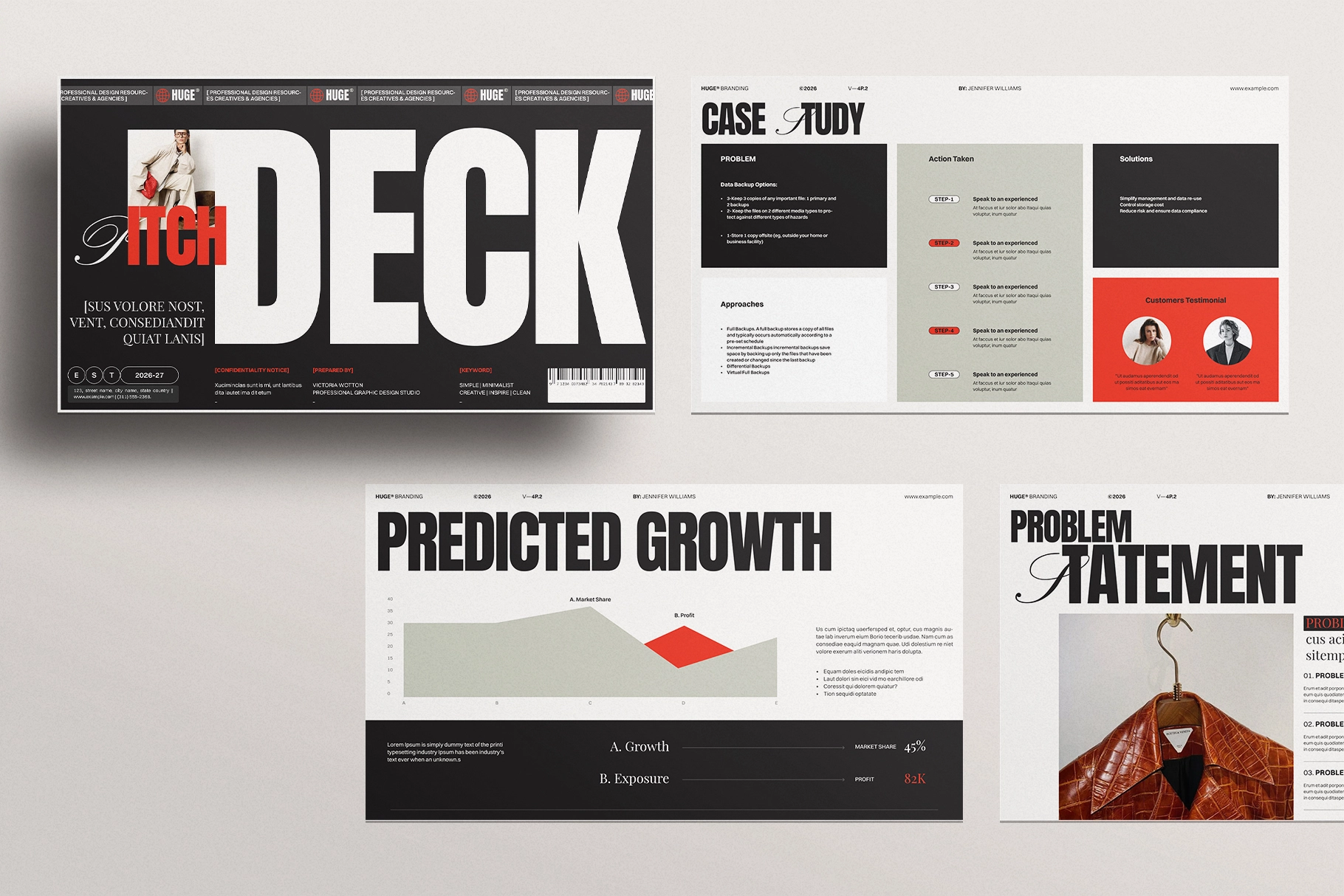 Investor Pitch Deck Presentation Template