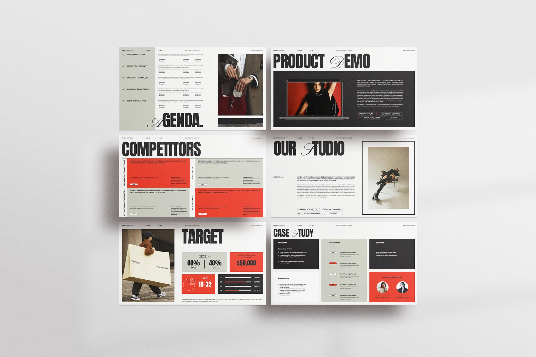 Investor Pitch Deck Presentation Template