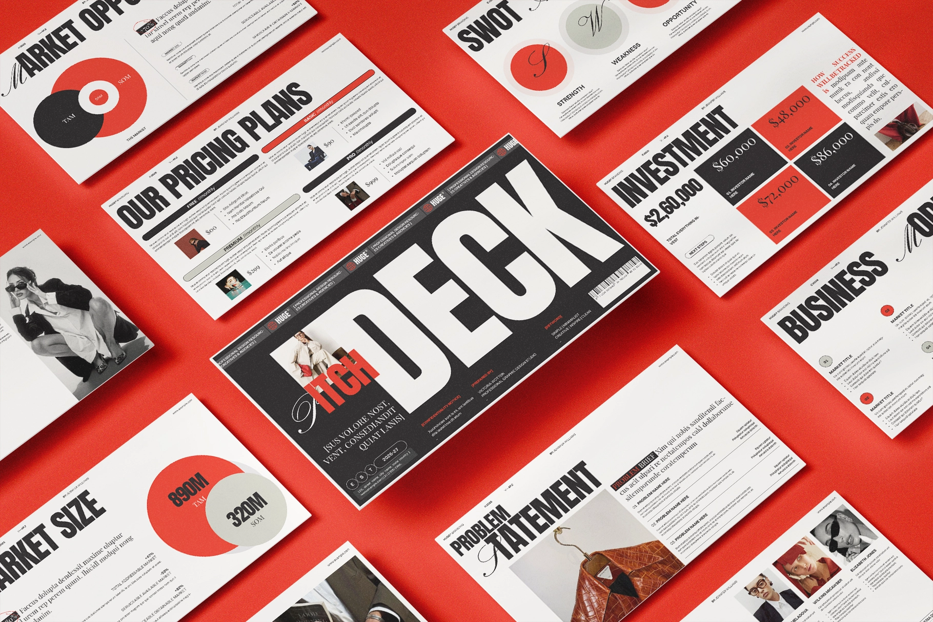 Investor Pitch Deck Presentation Template