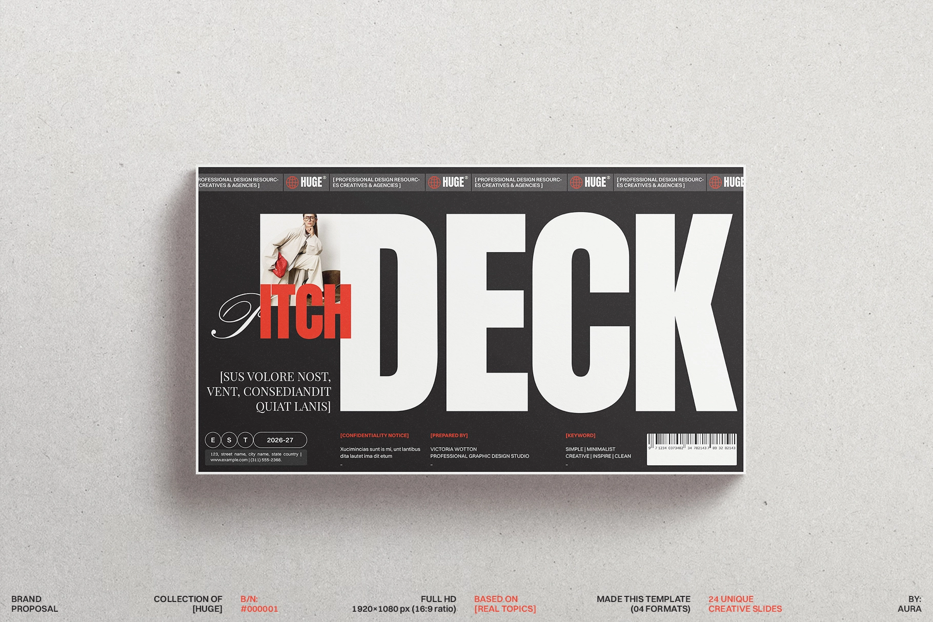 Investor Pitch Deck Presentation Template