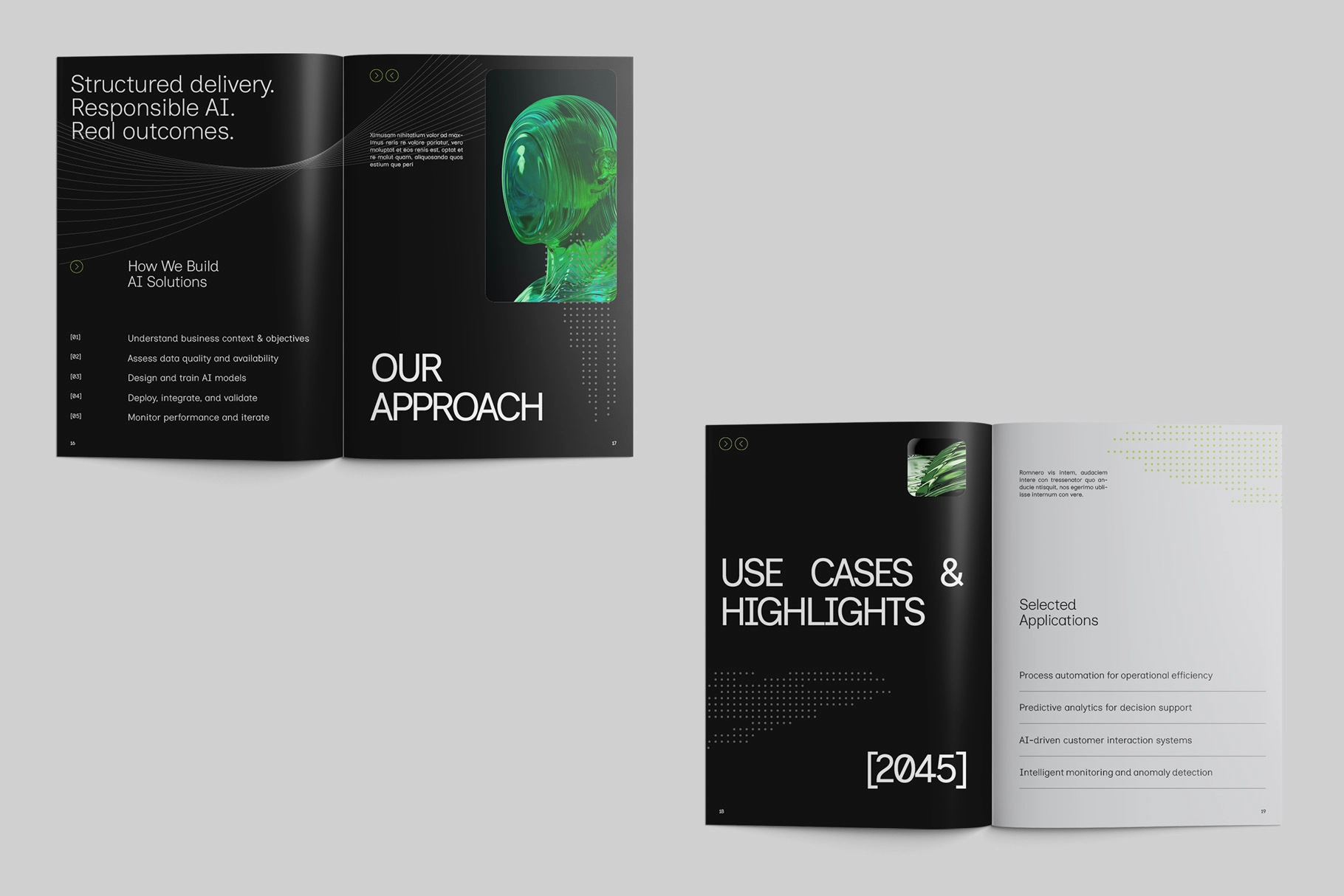 CANVA Minimalist AI Company Profile Template