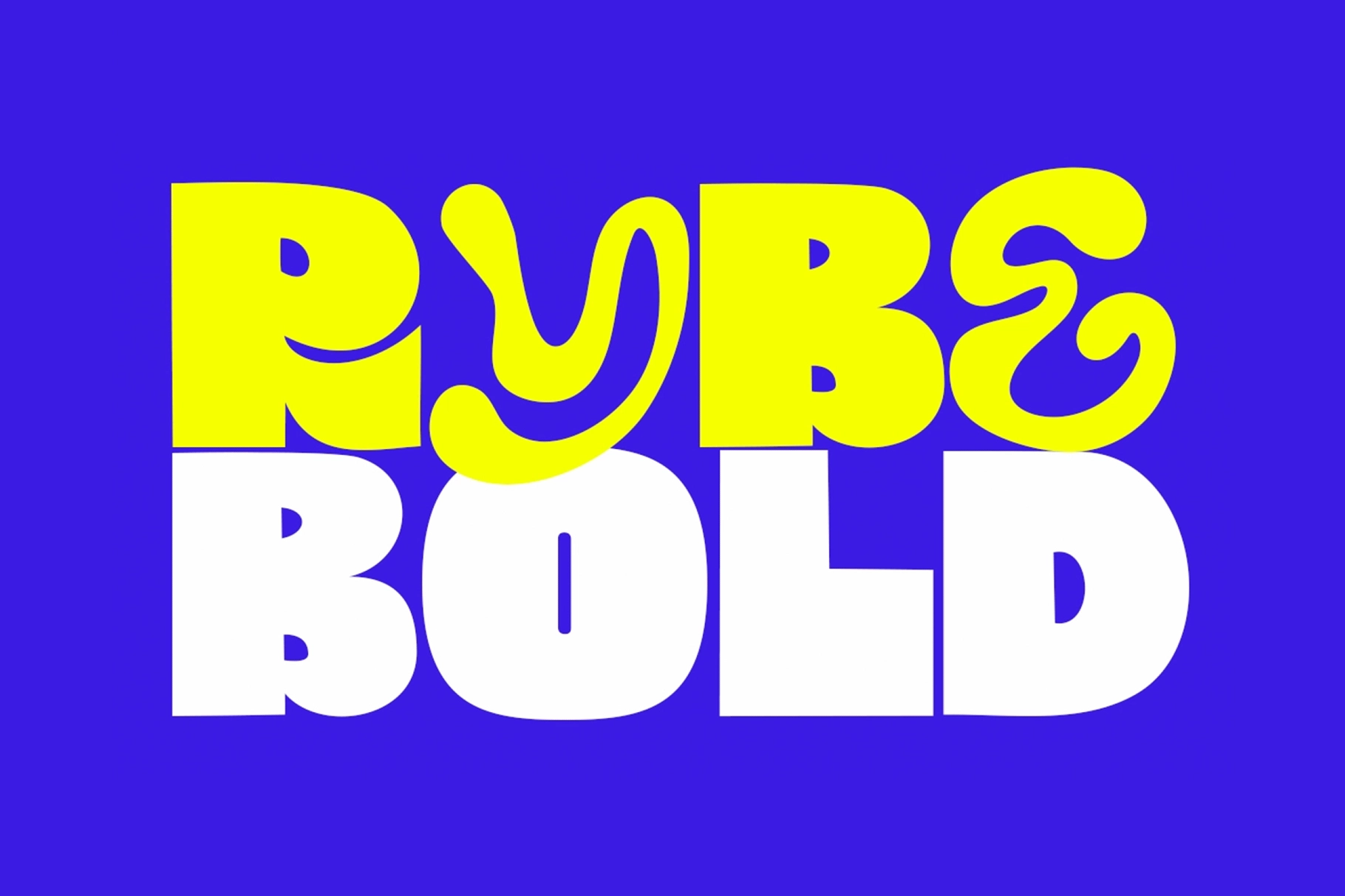 Rybe Bold - Psychedelic Display Font