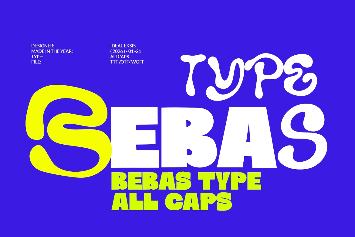 Rybe Bold - Psychedelic Display Font