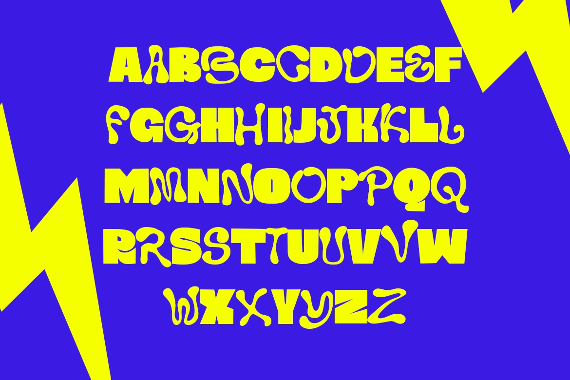 Rybe Bold - Psychedelic Display Font