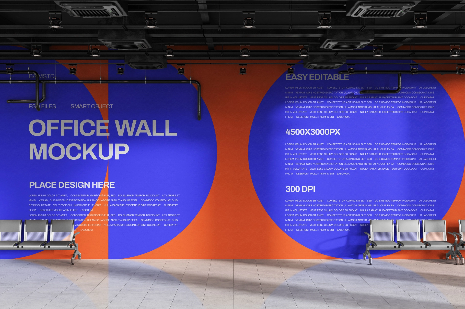 Office Wall Mockup