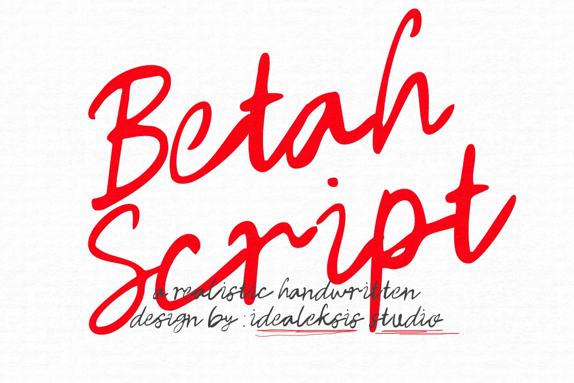 Betah - Brush Script Font
