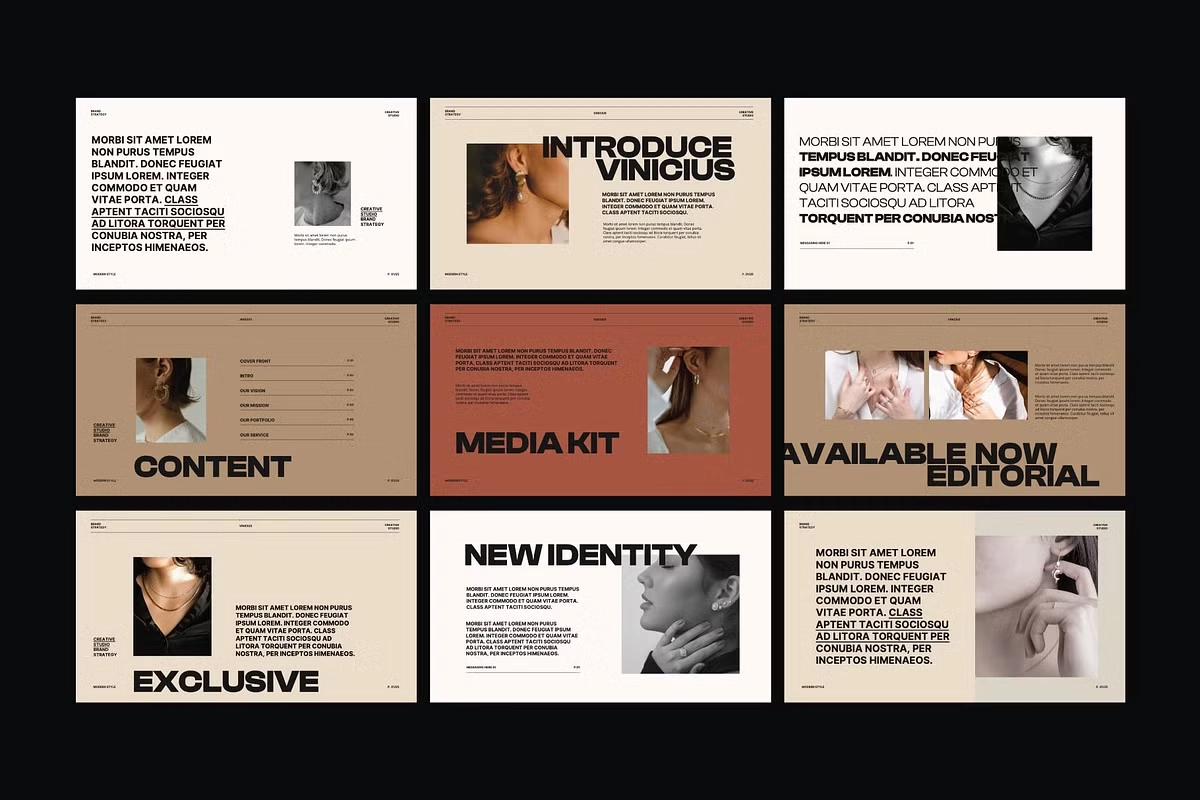 PowerPoint Brand Strategy Template – Vinicius
