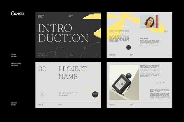 CANVA Design Portfolio Template - Portoe