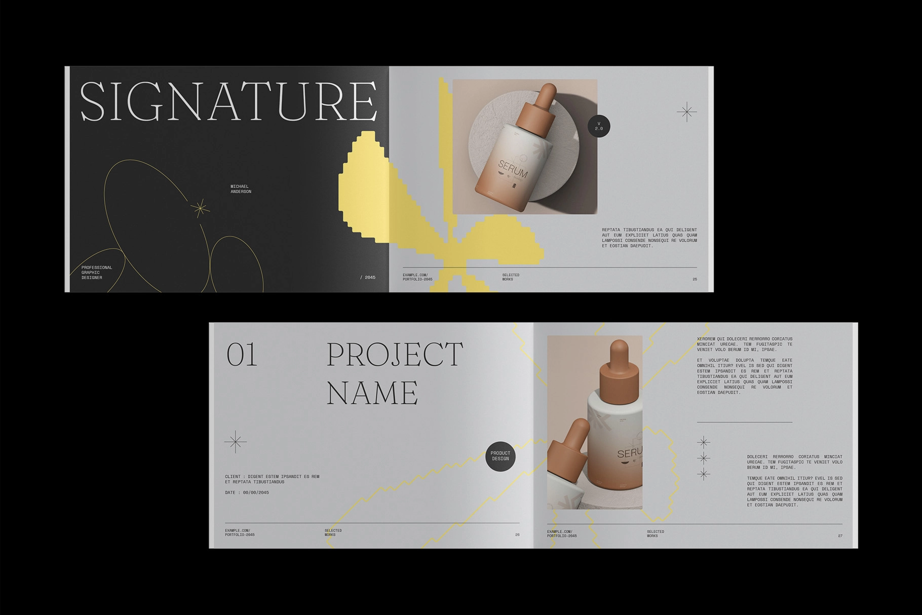 CANVA Design Portfolio Template - Portoe