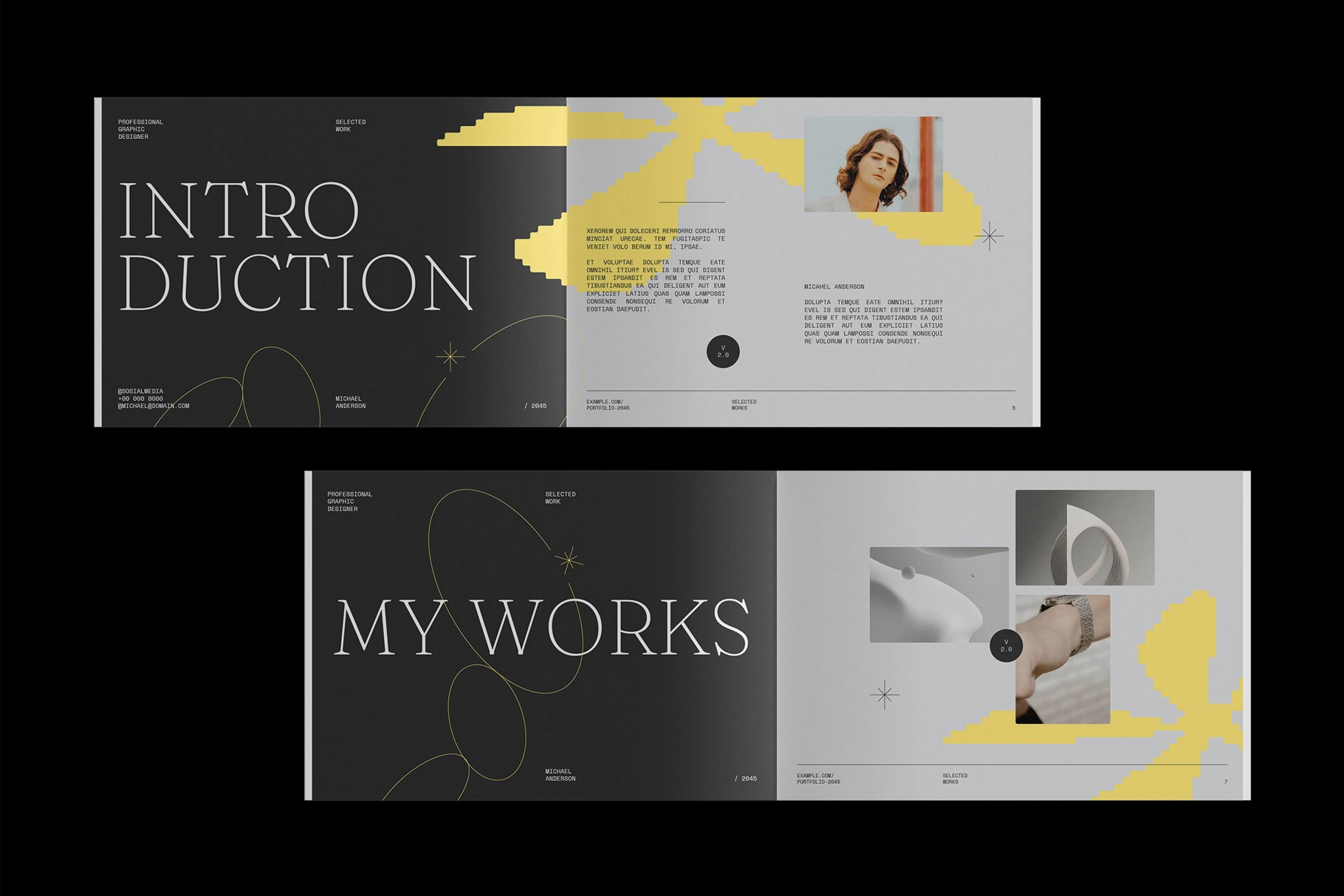 Modern Design Portfolio Affinity Template – Portoe