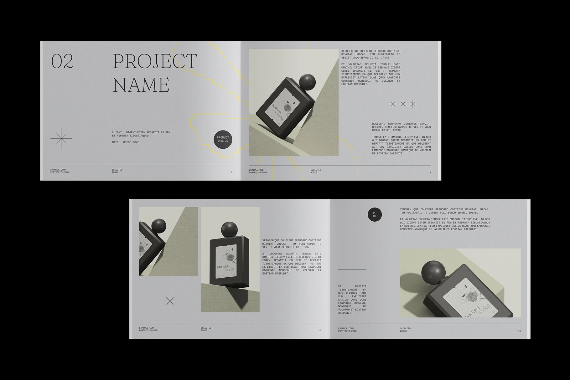 Modern Design Portfolio Affinity Template – Portoe