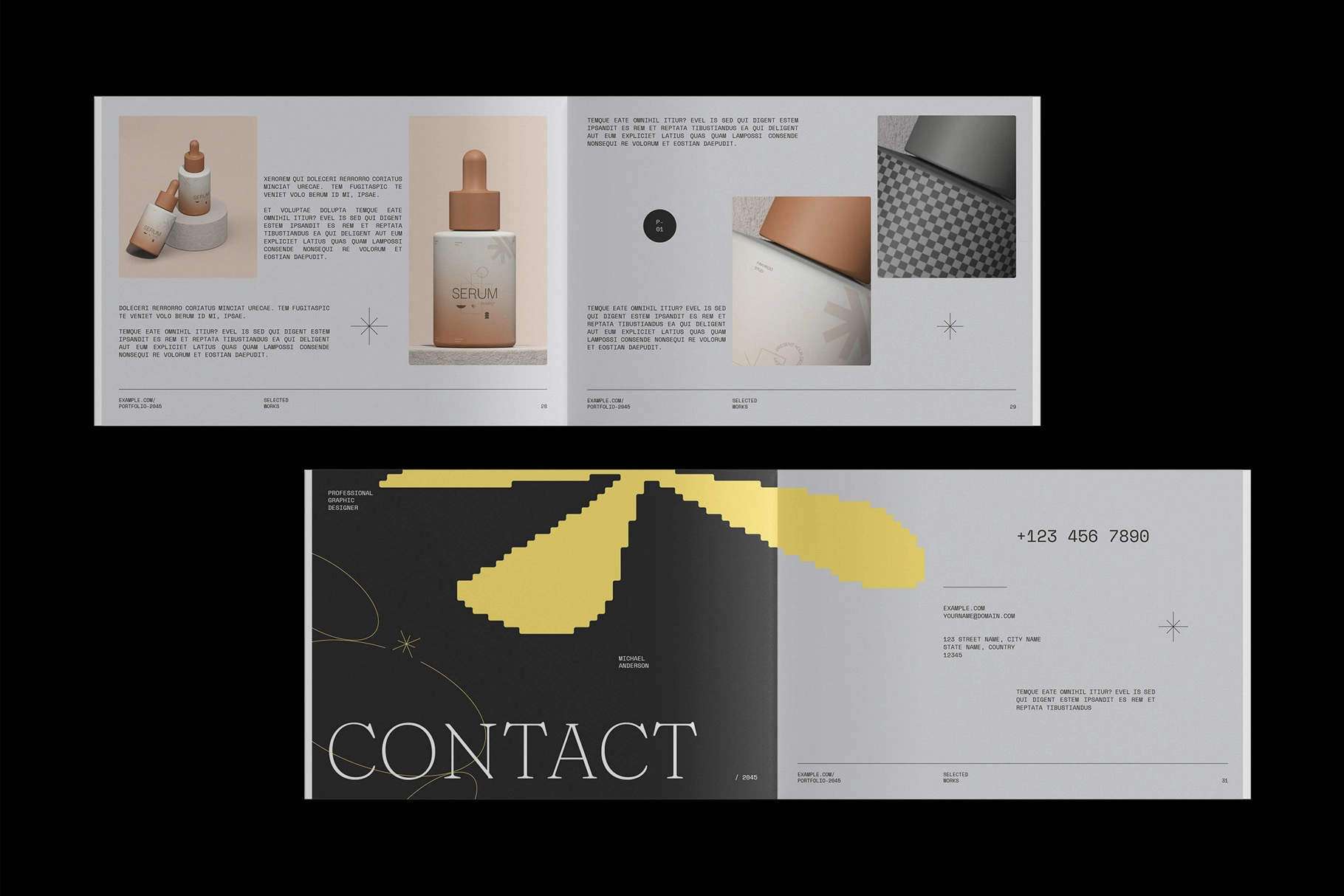 Modern Design Portfolio Affinity Template – Portoe