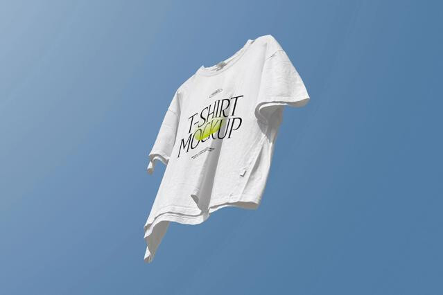 Floating T-Shirt Mockup