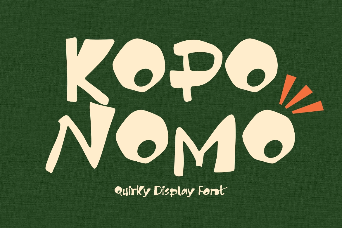 Kopo Nomo - Quirky Display Font