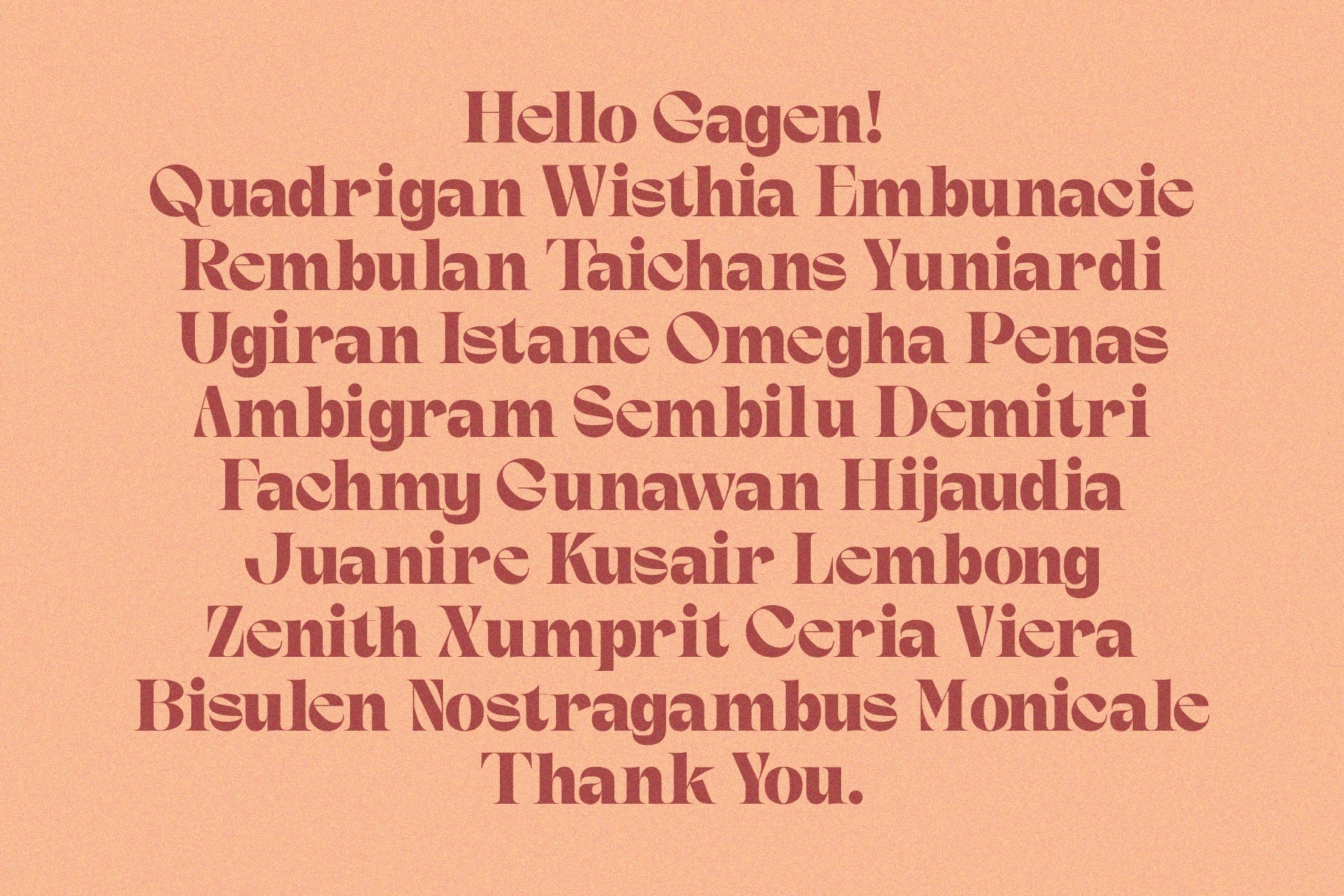 Gagen - Modern Editorial Serif Font