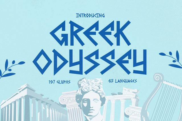 Greek Odyssey - Greek Style Display Font