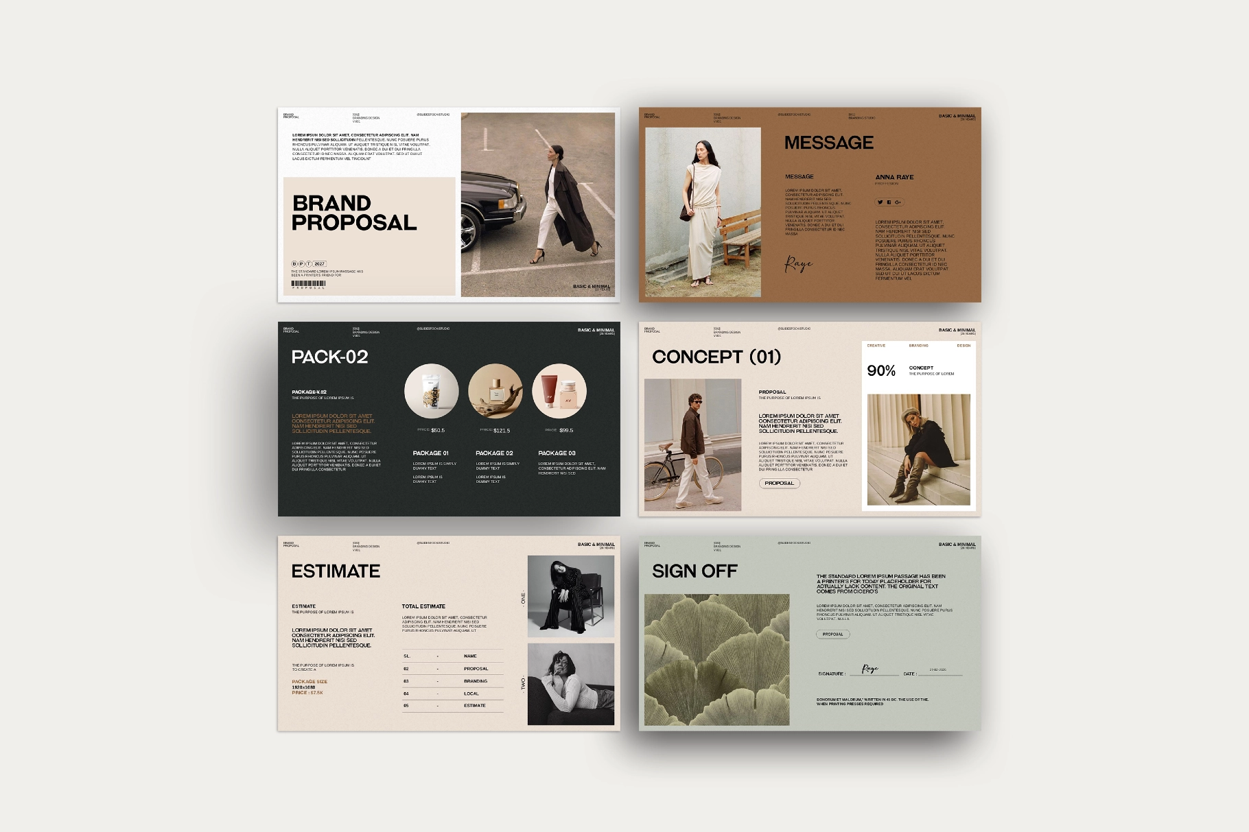 Aesthetic Brand Proposal Presentation Template