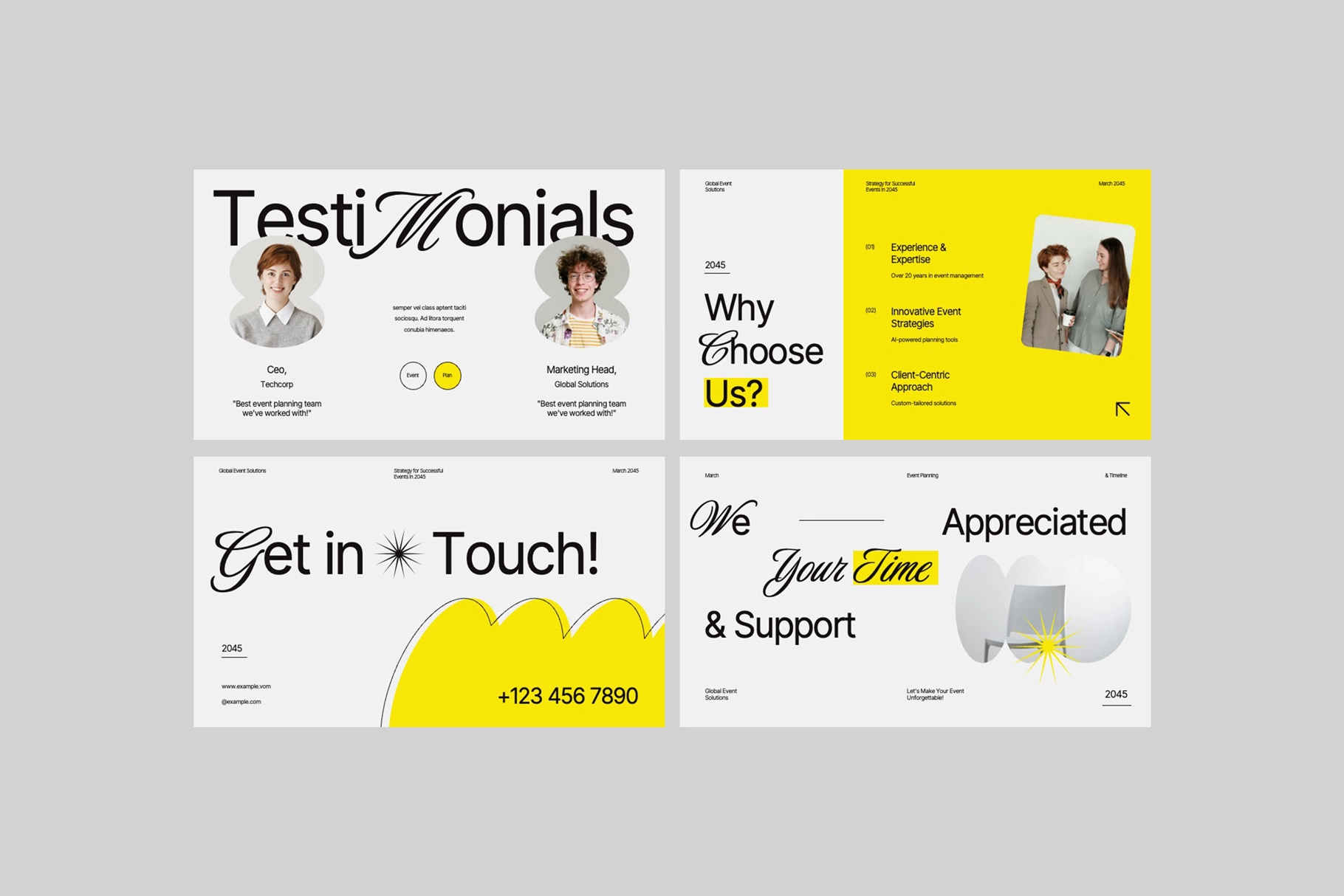 Event Planning & Timeline Powerpoint Template