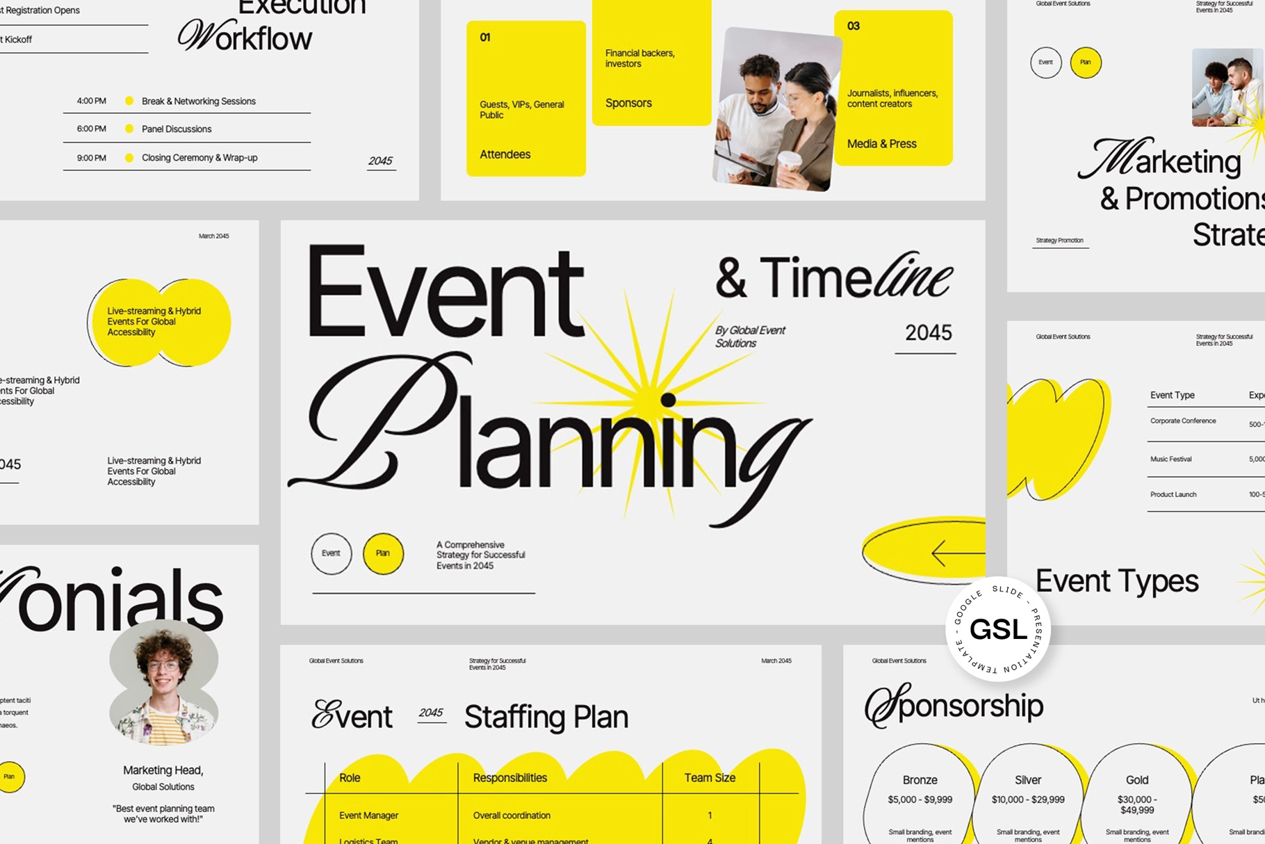 G-Slides Event Planning & Timeline Presentation