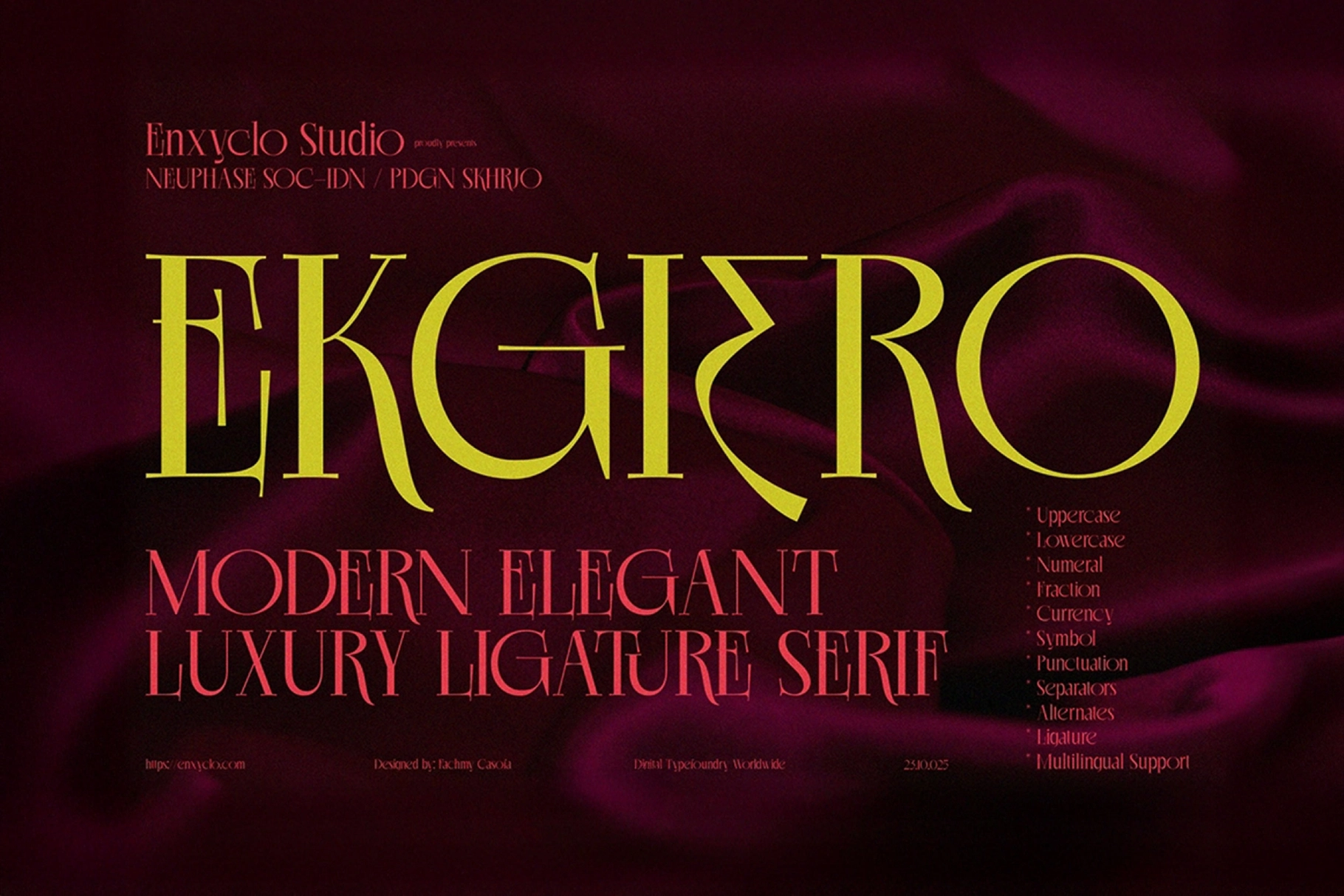 Ekgiero - Luxury Serif Font